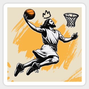 Basketball Jesus Christ Dunk Sticker